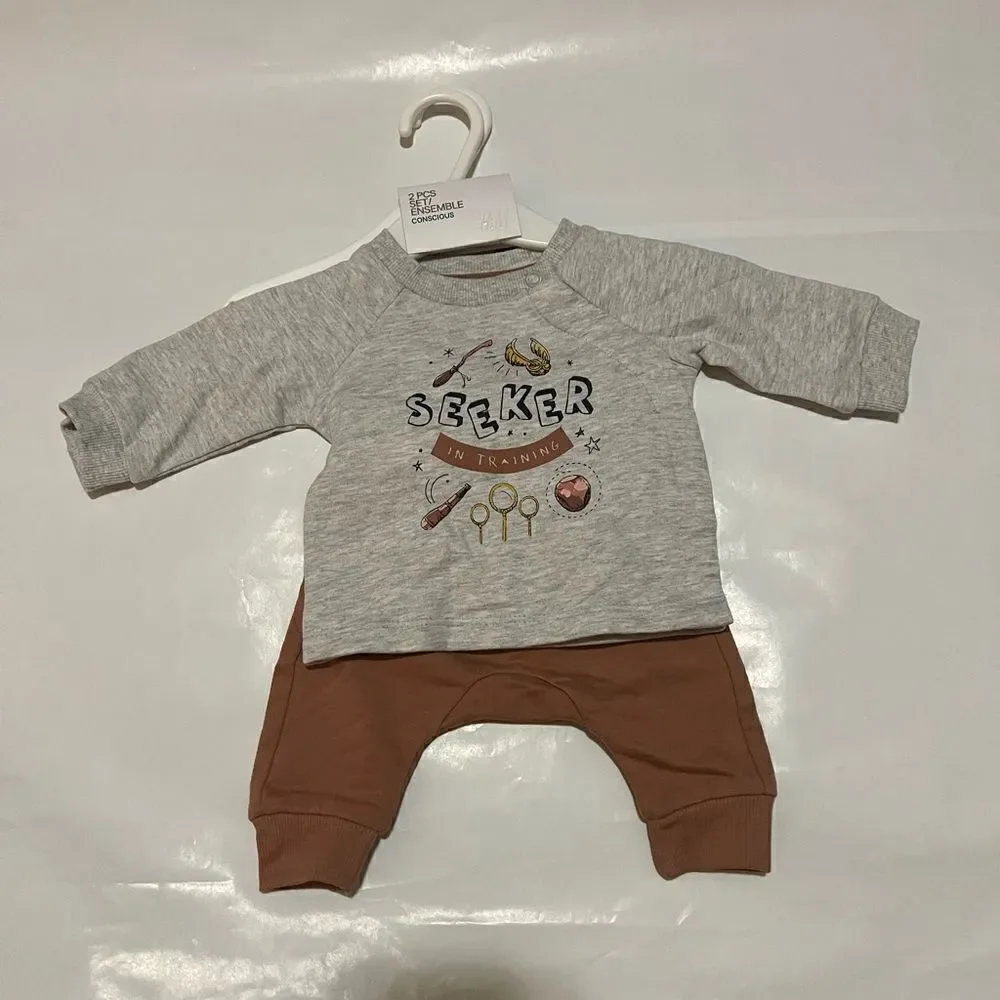 H&M 2 piece printed set  size PM